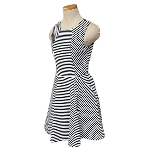Club Monaco Dress A-Line Sleeveless Striped Blue Size 2 - Picture 2 of 15